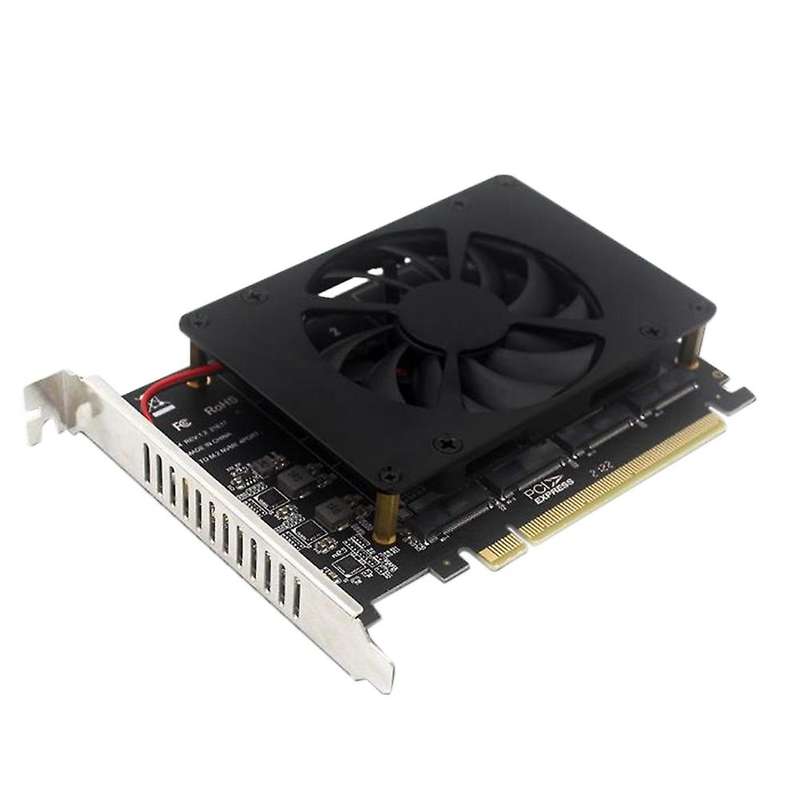 Pciex16 Nvme M.2 Mkey Ssd Raid Array Expansion Adapter Card