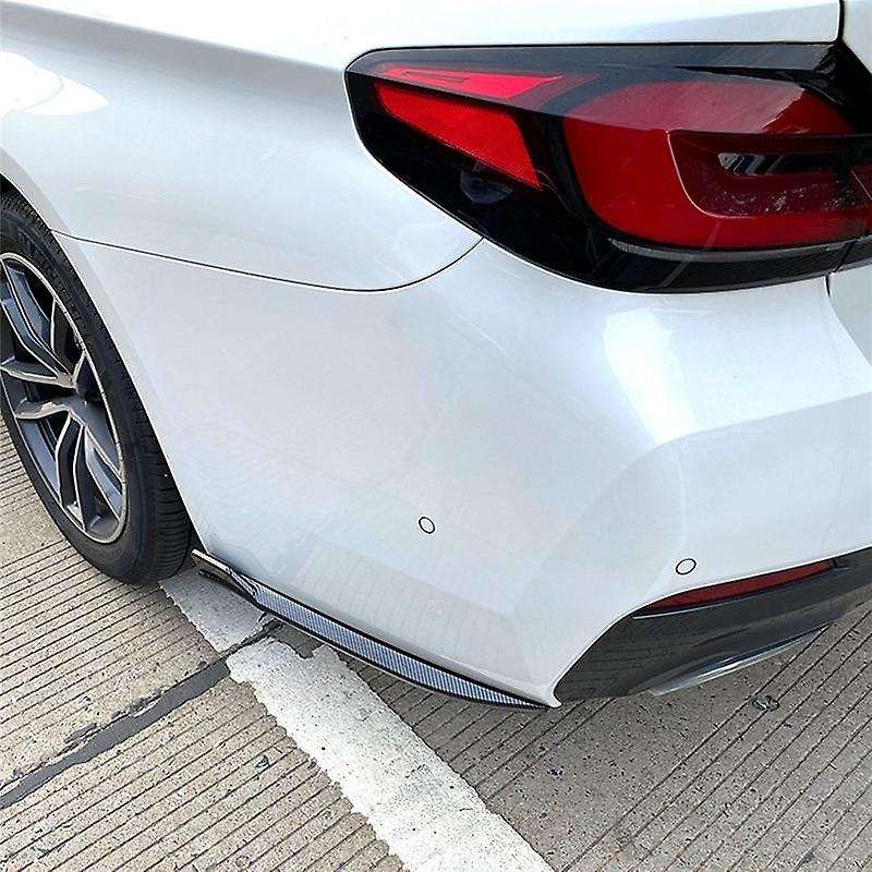 For Bmw Rear Bumper Lip Angle Diffuser Splitter Spoiler Carbon Fiber