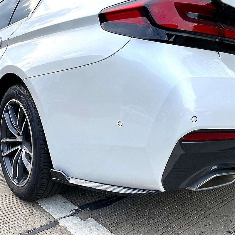 For Bmw Rear Bumper Lip Angle Diffuser Splitter Spoiler Carbon Fiber