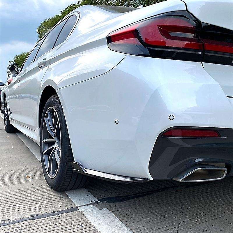 For Bmw Rear Bumper Lip Angle Diffuser Splitter Spoiler Carbon Fiber
