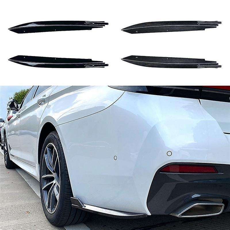 For Bmw Rear Bumper Lip Angle Diffuser Splitter Spoiler Carbon Fiber