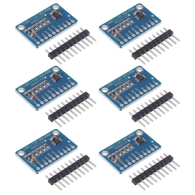6 Pcs Ads1115 Analog to Digital Converter 16 Bit Adc Module Converter