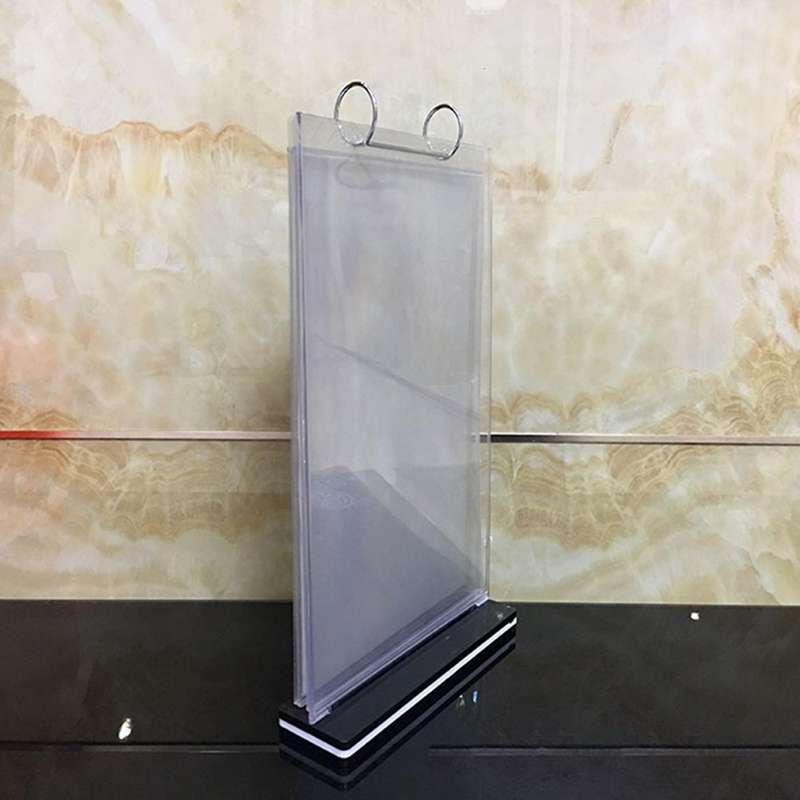 A4 Multi-page Flip Display Card Label Display Stand Detachable Label