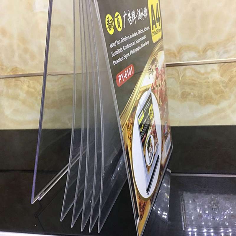 A4 Multi-page Flip Display Card Label Display Stand Detachable Label