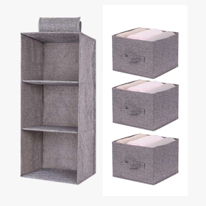 Household Clothes Hanging Drawer Box Underwear Storage Shelves C