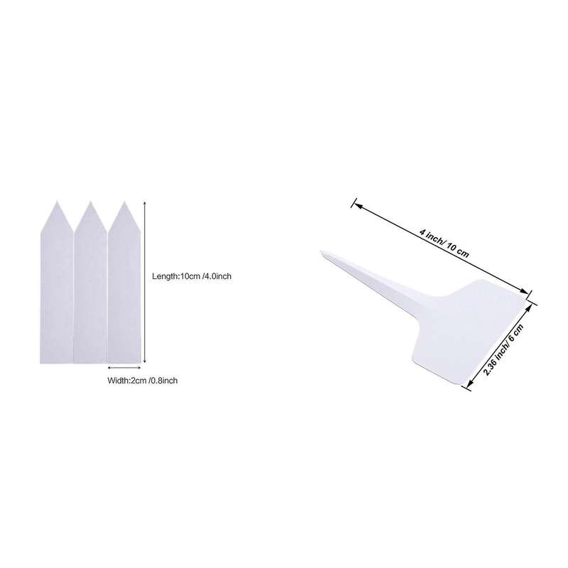 1000 Pcs 4 Inch Plant Tags Garden Nursery Labels Plastic White