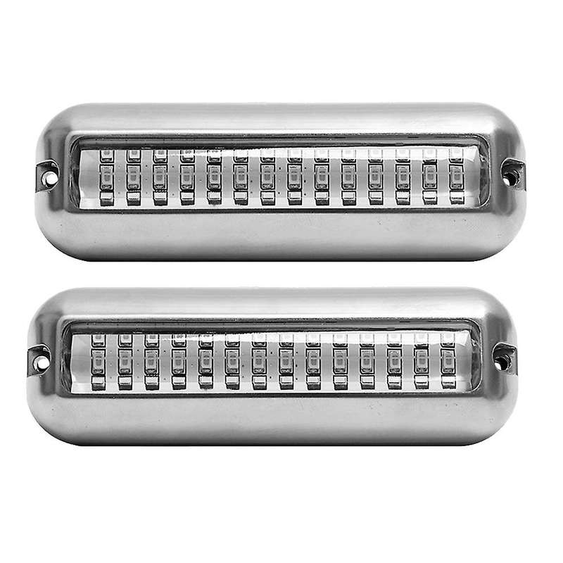 42 Led Stainless Steel Boat Transom Light Light White 2pcs