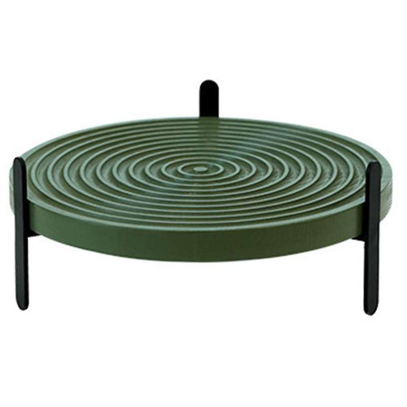 Morandi Color Cake Tray Water Ripple Dessert Rack Wooden Bread Tray,b