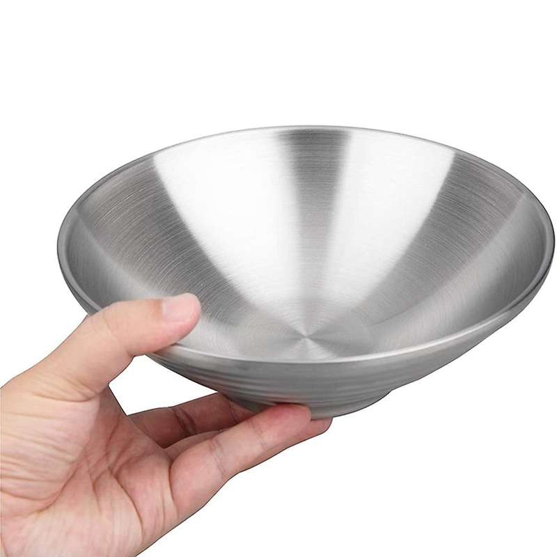 2 Piece Double Wall Bowls for Salad Noodle Soup Fruit (8.66-inch))