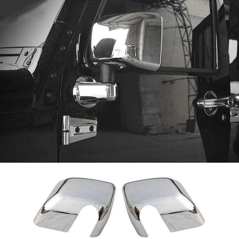 Side Mirrors Cover Abs Rear View Mirrors Trim Interior ,bright Silver