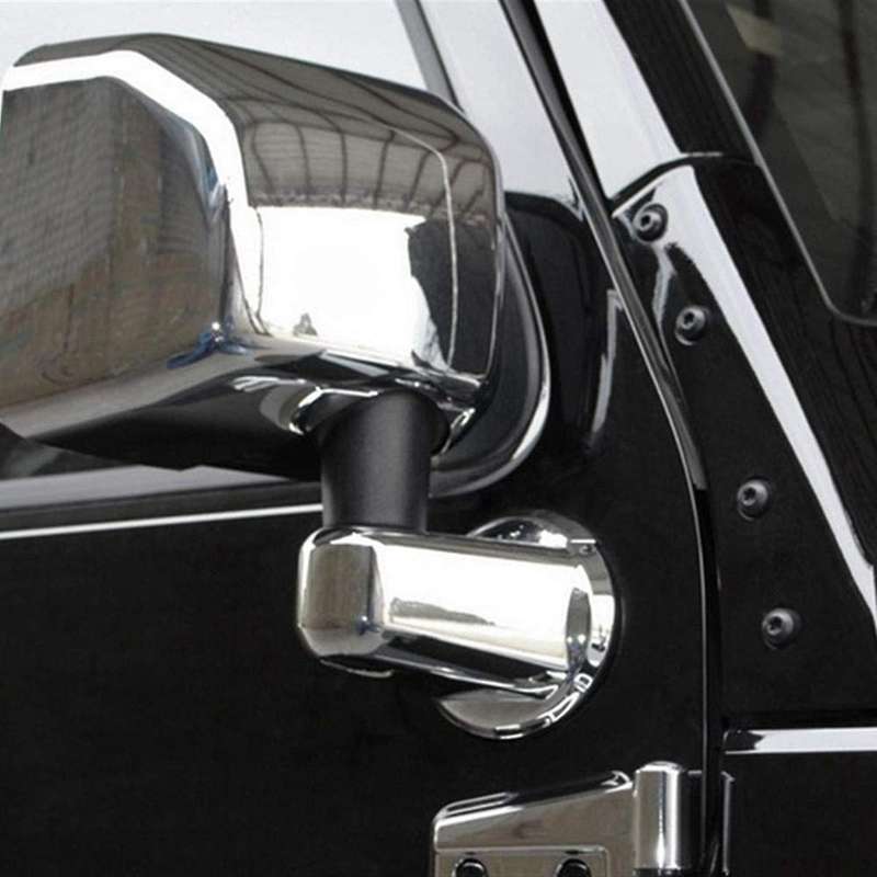Side Mirrors Cover Abs Rear View Mirrors Trim Interior ,bright Silver