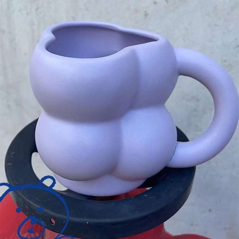 Home Ceramic Mug Creative Breakfast Coffee Cup Tableware 300ml,d