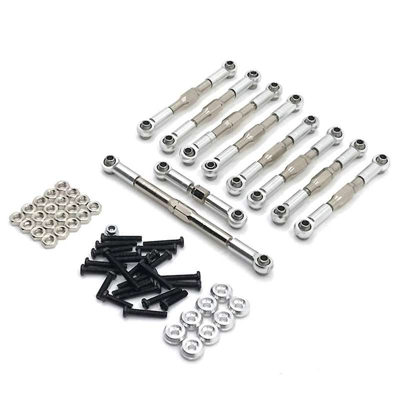 For Wpl C14 C24 C24-1 1/16 Rc Pull Rod Mount Seat Shock Set ,silver