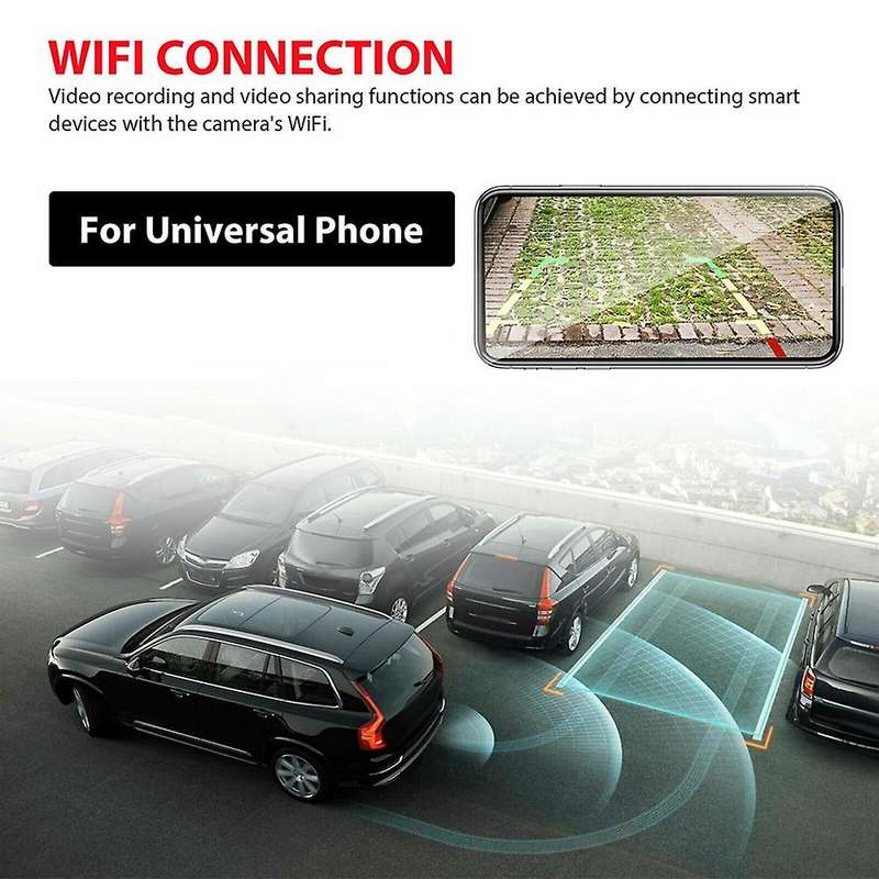 Wifi 180 Degree Fisheye Lens Hd Rear Front View Reverse Backup Camera