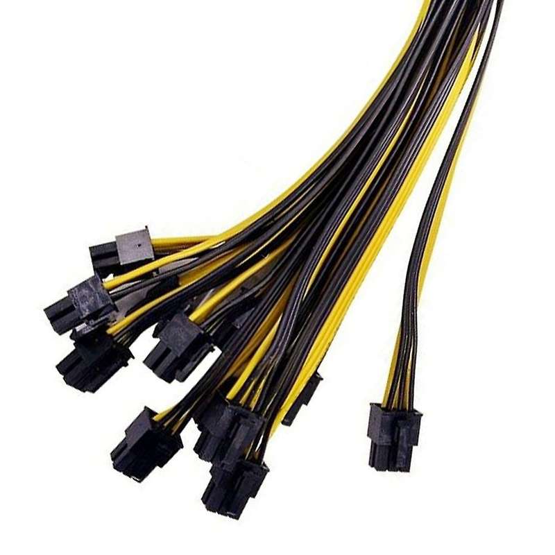 18awg Gpu Pcie 6pin Male to 8pin Male Graphics Video Card Power Cable