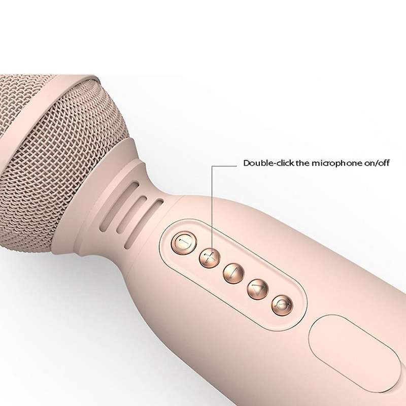 Microphone Child Hand Held Microphone for Mobile Phone Karaoke Blue