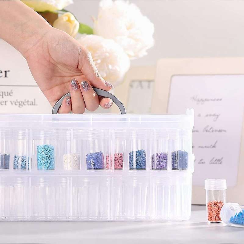 Diamond Painting Storage Container, Round Groove Diamond Storage Box