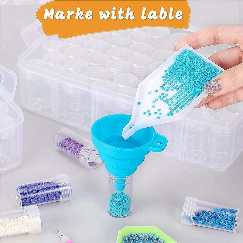 Diamond Painting Storage Container, Round Groove Diamond Storage Box