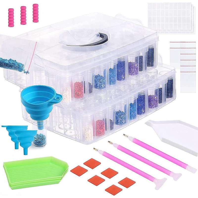 Diamond Painting Storage Container, Round Groove Diamond Storage Box