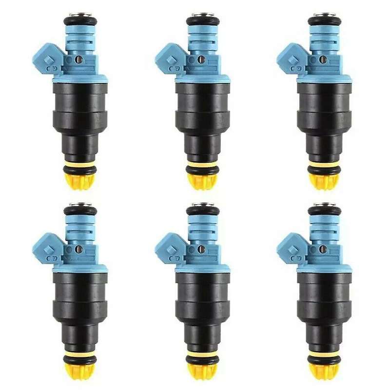 6pcs Car Fuel Injector for -bmw 3 E30 E36 5 E34 8 E31 7 E32 E38z1