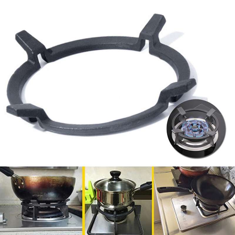 2x 160mm Wok Stands Cast Iron Wok Pan Support Rack Gas Stove Hobs
