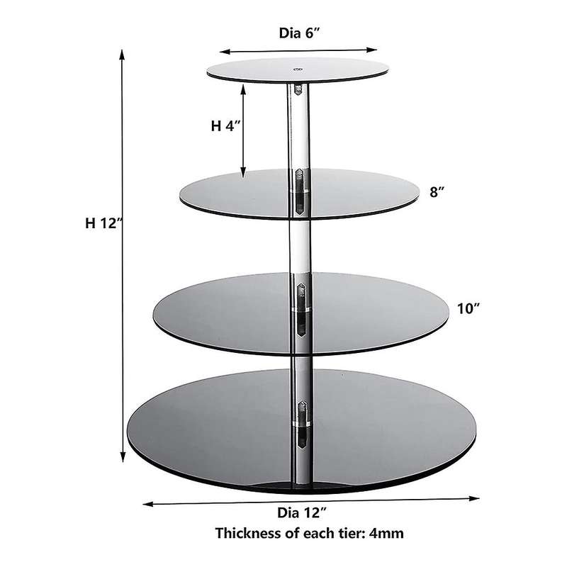 4 Tiers Round Cupcake Stand,for Wedding,birthday,party,baby Shower