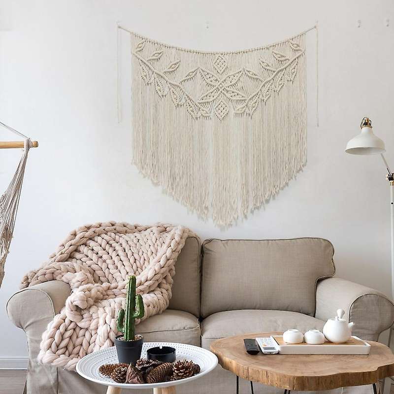 Handmade Woven Tapestry Boho Wedding Backdrop Wall Hanging Decor