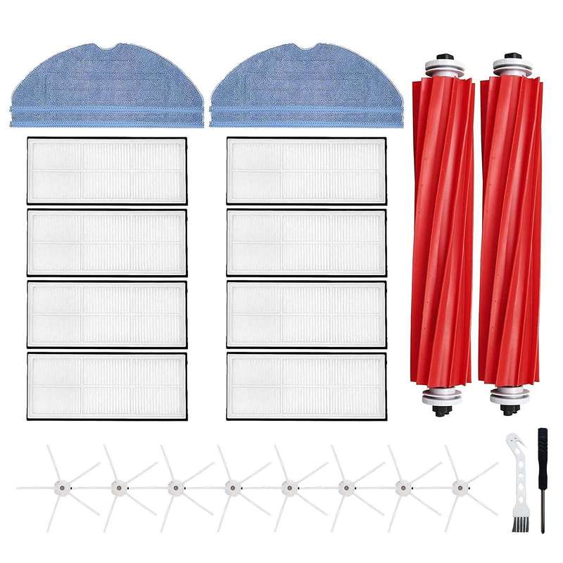 24pcs for Xiaomi Roborock S7 T7s T7s Plus Main Side Brush Filter Mop