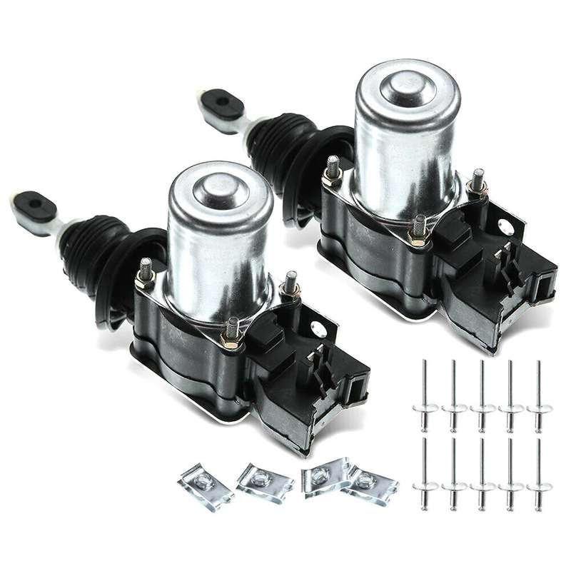 2x Power Door Lock Actuator Latch with Bracket for Chevrolet Pickup
