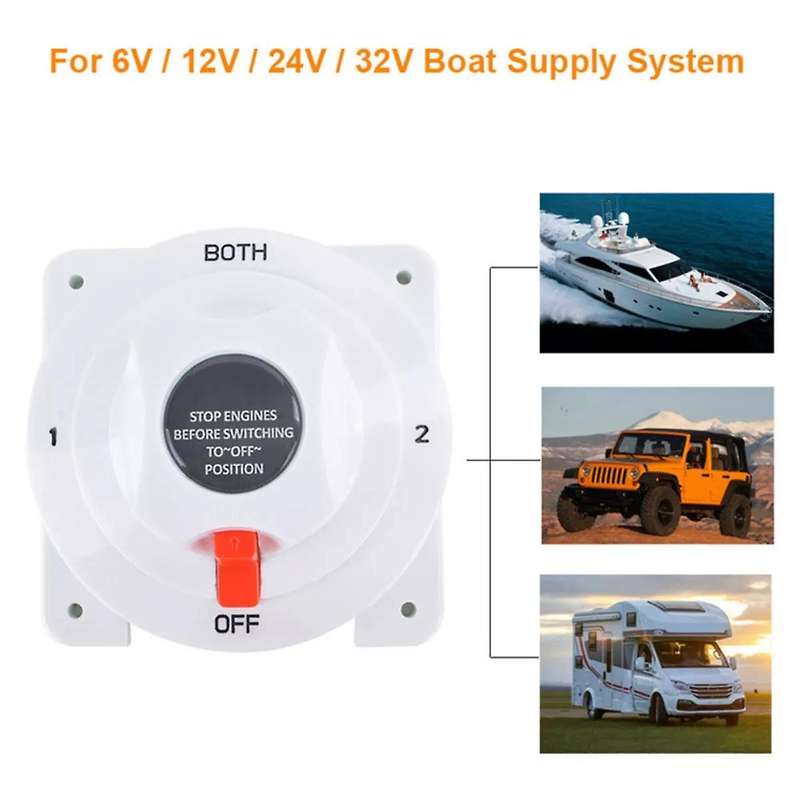 Distribution Marine Boat Battery Switch for Boat Rv Motor 4 Position