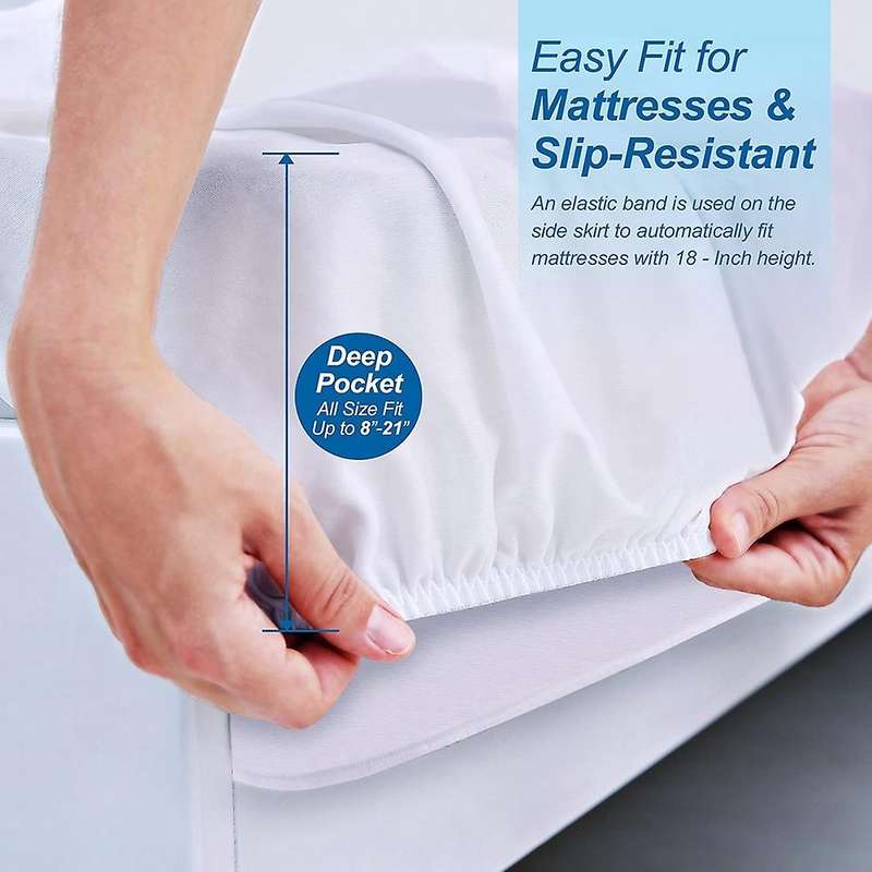 Mattress Protector Queen Size -waterproof Mattress Cover,60x80x18inch