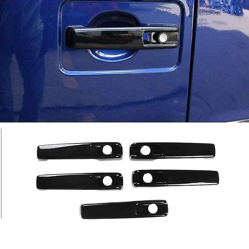 Gloss Black Outside Exterior Door Handle Protector Cover Trim