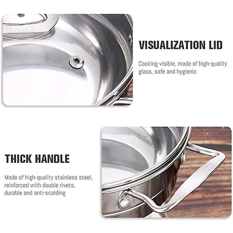 Hot Pot Stainless Steel Burning Late Alcohols Hot Pot Single Mini Pot