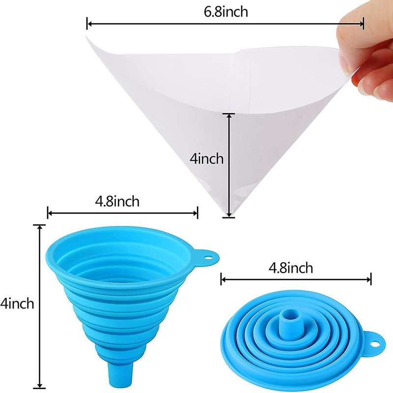 600 Pcs Paint Filters Strainer with 100 Micrometre Flow Nylon Mesh
