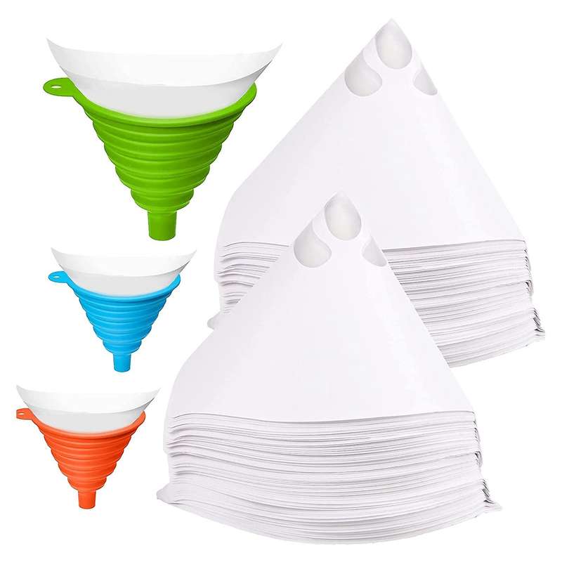 600 Pcs Paint Filters Strainer with 100 Micrometre Flow Nylon Mesh