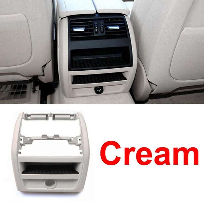 Car Rear Air Outlet Frame Ac Vent Grille For-bmw Beige White