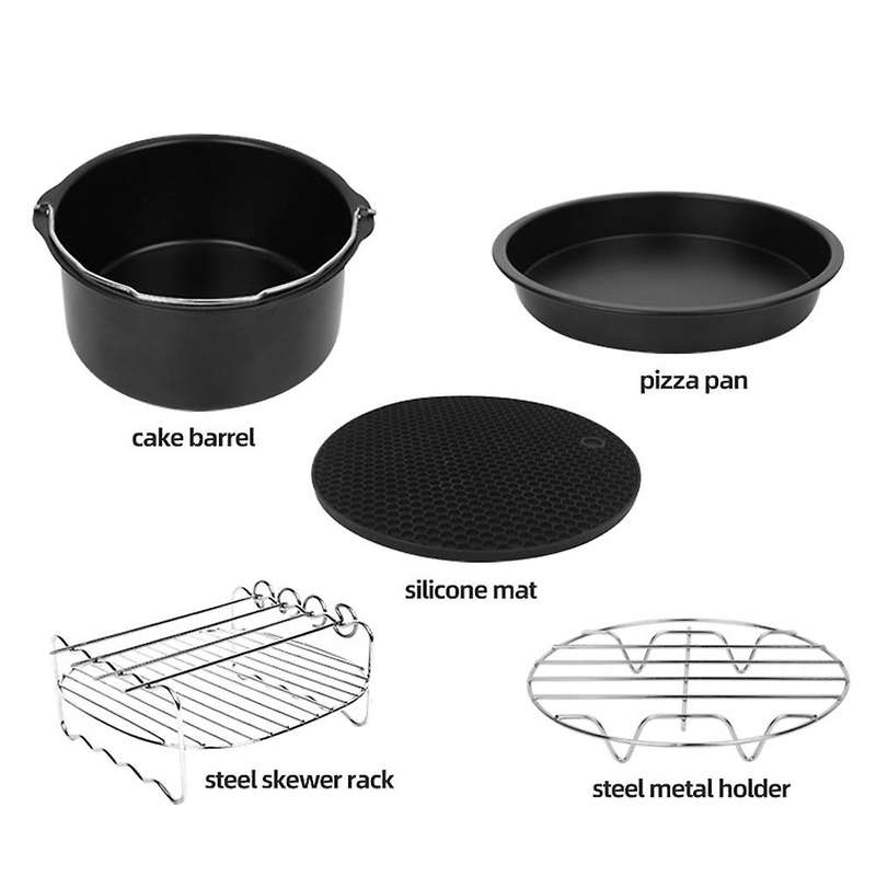 Air Fryer Accessories Set Of 8 Fit All 5.2qt-6.8qt Air Fryer Bpa Free