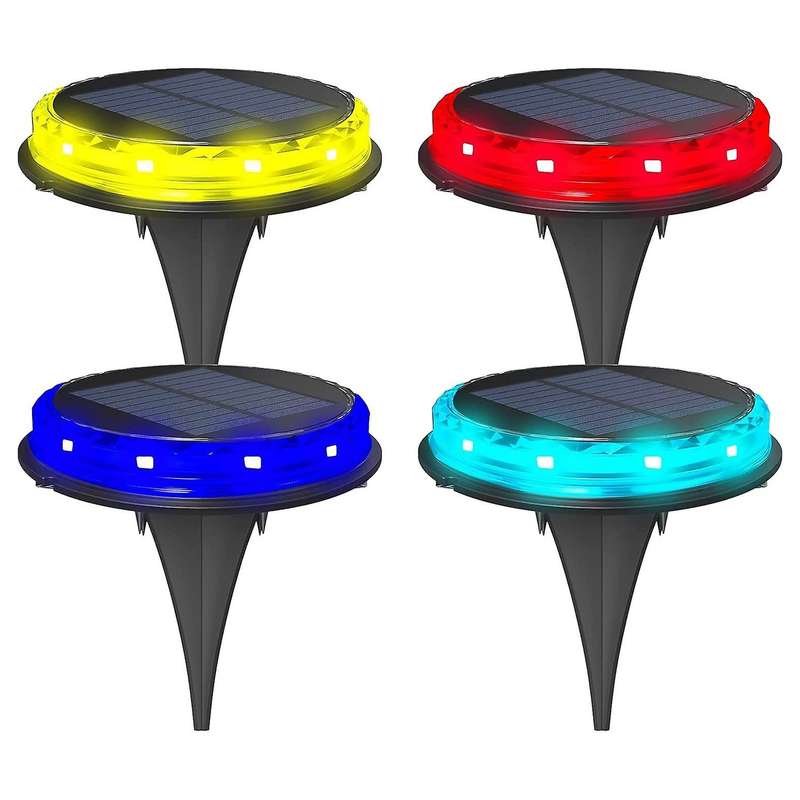 Solar Lights Outdoor Solar Ground Lights Outdoor 4 Pack for Patio