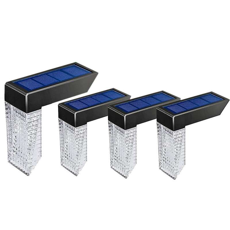 Solar Fence Lights Outdoor -for Garden Porch Deck Patio Pool