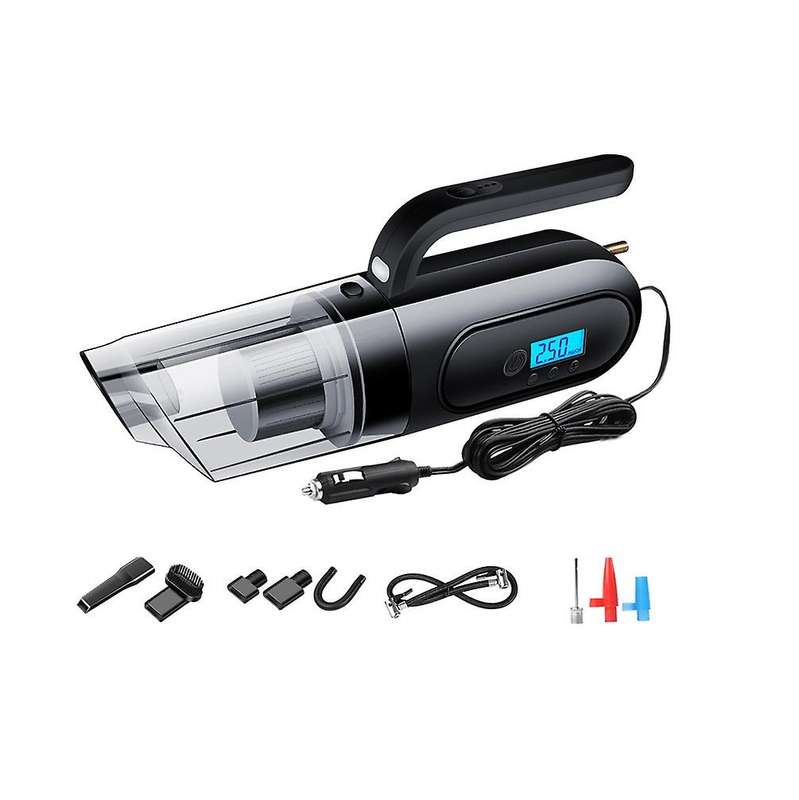 4 In 1 250w 25000pa Handheld Vacuum Cleaner with Led Light-black