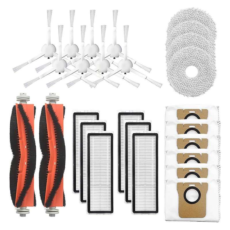 For Mijia Robot Kit Main Brush + Side Brush + Filter + Dust Bag + Mop