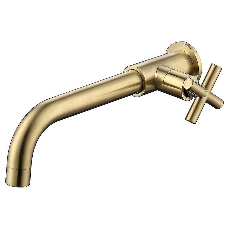 Brass Wall Mounted Sink Basin Basin Faucet Bathroom Cold Water Tap