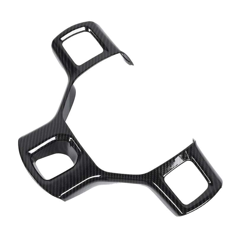 Carbon Fiber Style Steering Wheel Cover Trim Interior Decoration