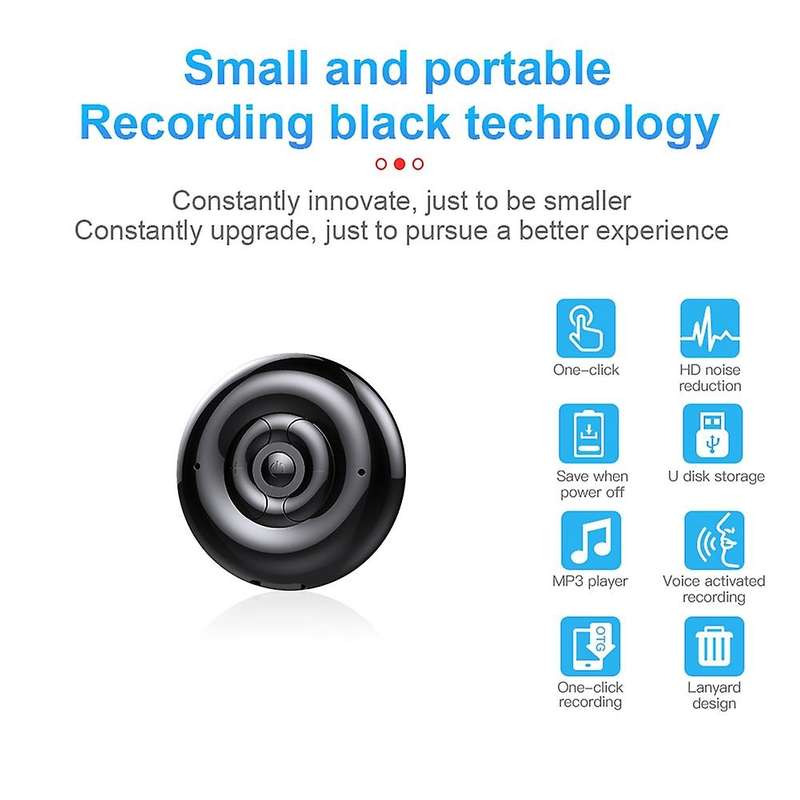 Q38 Voice Recorder Hd Noise Reduction Pendant Voice Recorder 16g