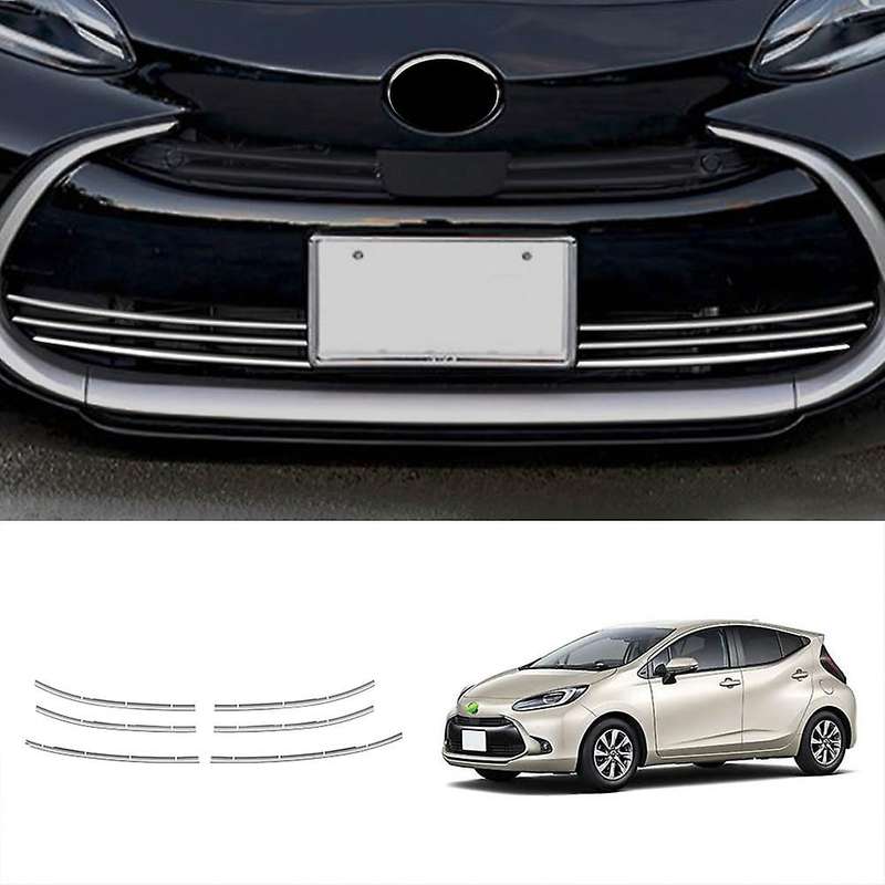 Chrome Front Bumper Mesh Center Under Grille Grill Moulding Strips