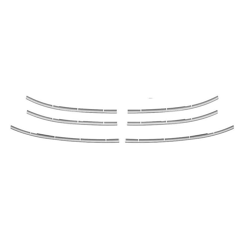 Chrome Front Bumper Mesh Center Under Grille Grill Moulding Strips