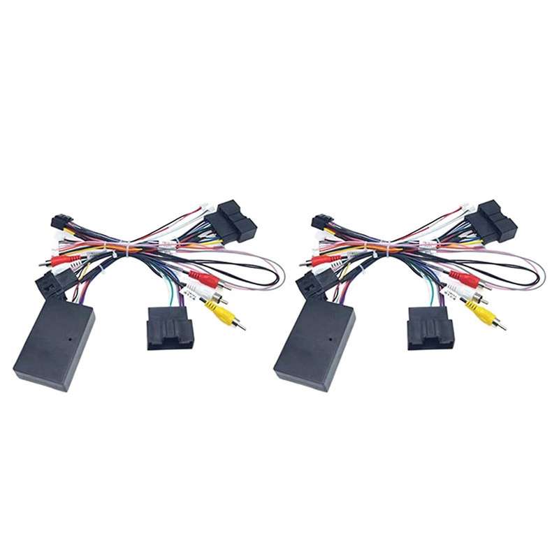 Car 16pin Audio Power Cord with Canbus Box for Ford Focus F150 Ranger