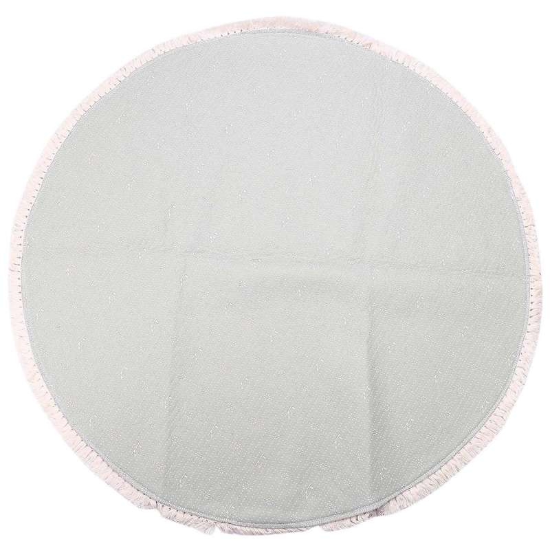 Bohemian Style Round Cotton Rugs Washable Non-slip Floor Mats 90cm