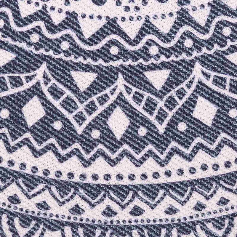 Bohemian Style Round Cotton Rugs Washable Non-slip Floor Mats 90cm