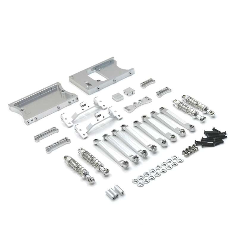 Metal Pull Rods Shock Absorber for Mn D90 D91 Mn99s 1/12 Rc,silver